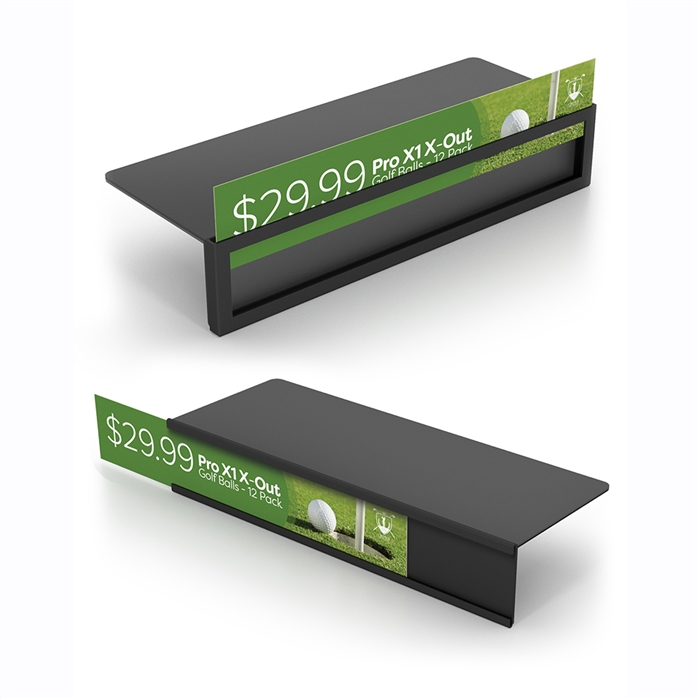 Metal Shelf Talkers custom printed sign for business display sku BDMST