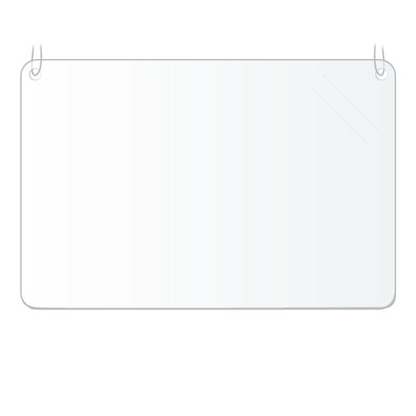 Hanging Acrylic Plexiglass Shield for Counters 36" x 24" Sneeze Shields 