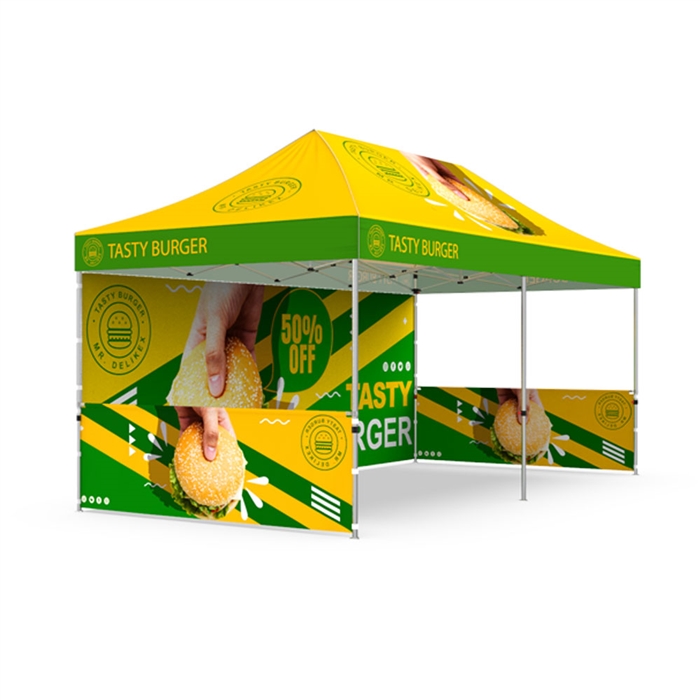 Event Tent Package | Pop Up 10 x 20 Custom Print Canopy